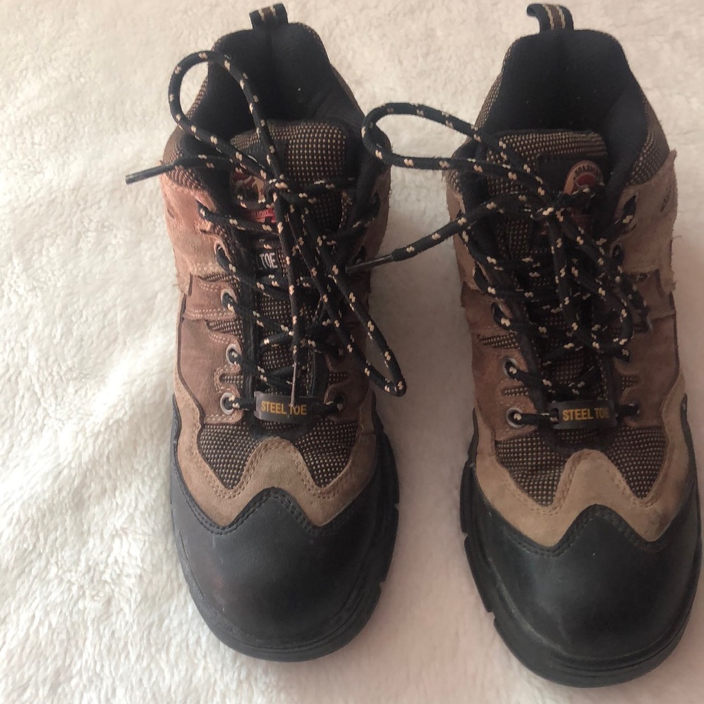 Brahma work tennis lace up boots steel toed p967